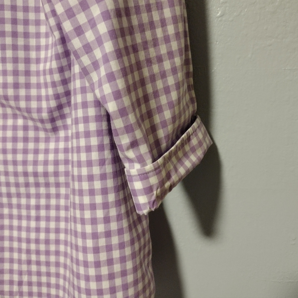 Chaps button down plaid Checked top - image 7